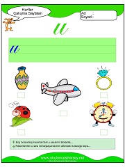 U Sesi Çalışma Sayfaları